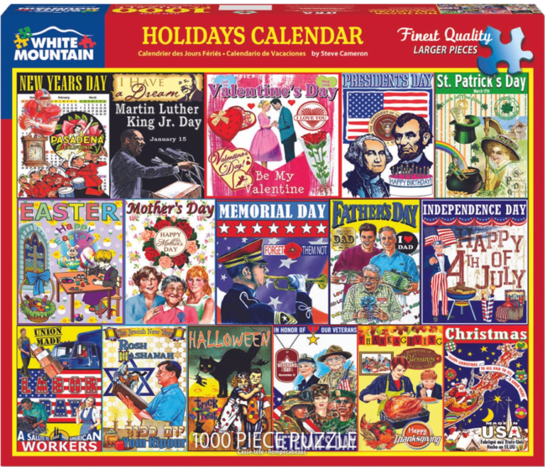 Holidays Calendar Puzzle