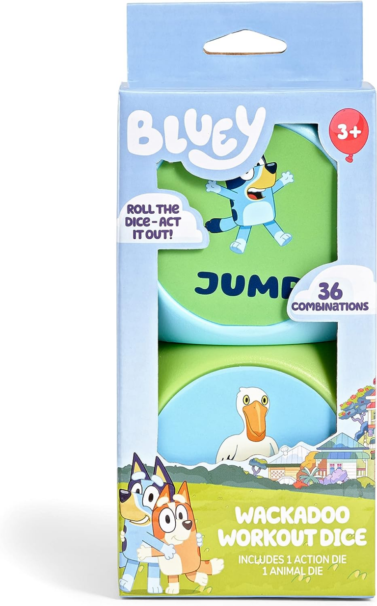 Dice Game. Bluey themed workout dice