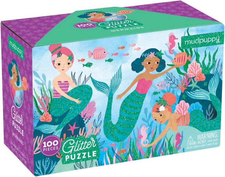 Glittery mermaid puzzle